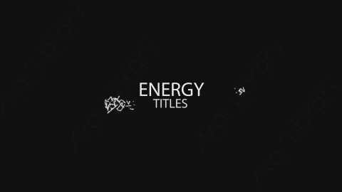 AE模板-卡通手绘文字标题Energy
