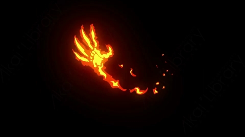 AE模板-卡通手绘火焰燃烧元素Fire_10