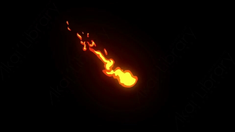 AE模板-卡通手绘火焰燃烧元素Fire_13