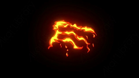 AE模板-卡通手绘火焰燃烧元素Fire_15