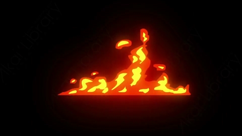 AE模板-卡通手绘火焰燃烧元素Fire_1