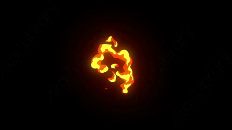 AE模板-卡通手绘火焰燃烧元素Fire_2