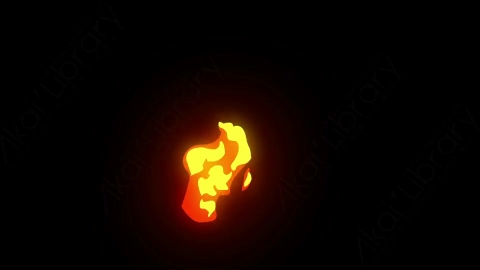 AE模板-卡通手绘火焰燃烧元素Fire_3