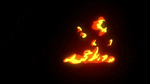 AE模板-卡通手绘火焰燃烧元素Fire_6