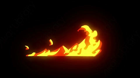 AE模板-卡通手绘火焰燃烧元素Fire_7