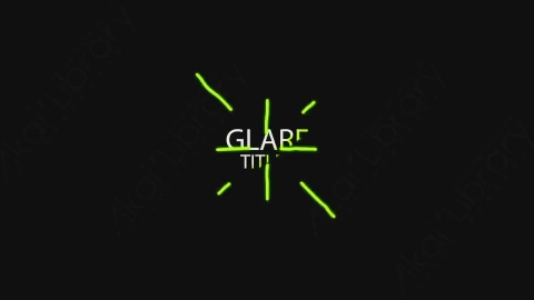 AE模板-卡通手绘文字标题Glare