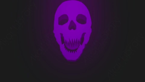 AE模板-卡通手绘logo演绎Skull 2